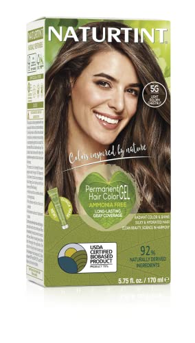 Naturtint Permanent Permanent Hair Colors Light Golden Chestnut (5G) 5.28 oz Beauty & Personal Care Naturtint