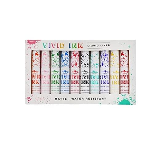 Italia Deluxe VIVID INK Liquid Liner SET OF 10 Beauty & Personal Care Italia Deluxe