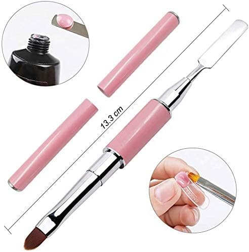 EBANKU 100 PCS Clear Nail Extension Form Tips Dual Nail Mold Full Cover UV Polygel Gel Tools Acrylic Nail System Forms Set with Black Dual-Ended Beauty & Personal Care EBANKU