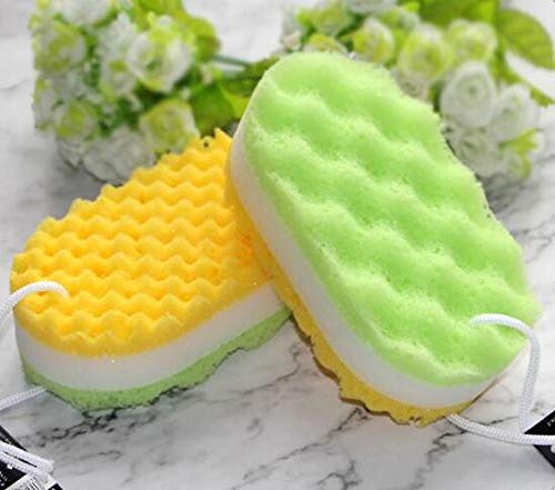 Winture Pack of 3 Exfoliating Foam Sea Sponge Natural Feel Soft Bath Sponge Body Shower Sponges for Women Men (Extra Large Size) Beauty & Personal Care Winture