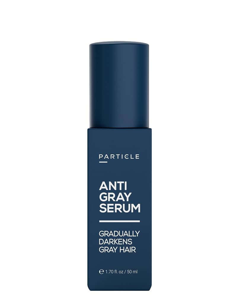 Particle Anti-Gray Serum for Men - Gradually Reduces Gray Hair on Head & Beard Without Dye - Natural Gray Reduction with Silverfree™, Vitamin A Beauty & Personal Care Particle