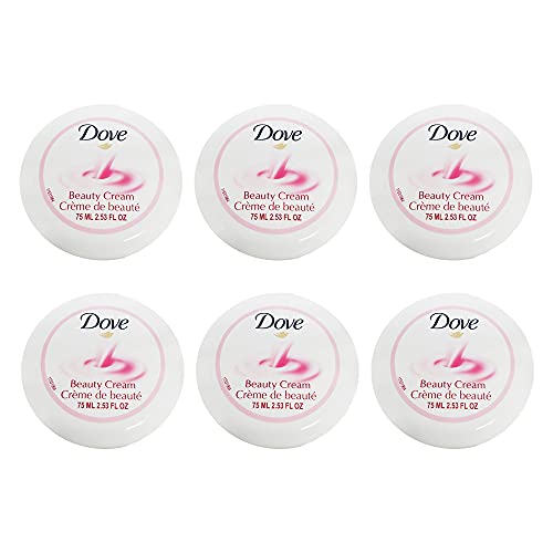 Dove Nourishing Body Care Face, Hand and Body Beauty Cream for Normal to Dry Skin Lotion for Women with 24 Hour Moisturization, 2.53 FL OZ (Pack of 6) Beauty and Personal Care Dove Default Title