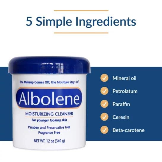 Albolene Moisturizing Cleanser Fragrance Free 12 oz (Pack of 2) Beauty & Personal Care Albolene