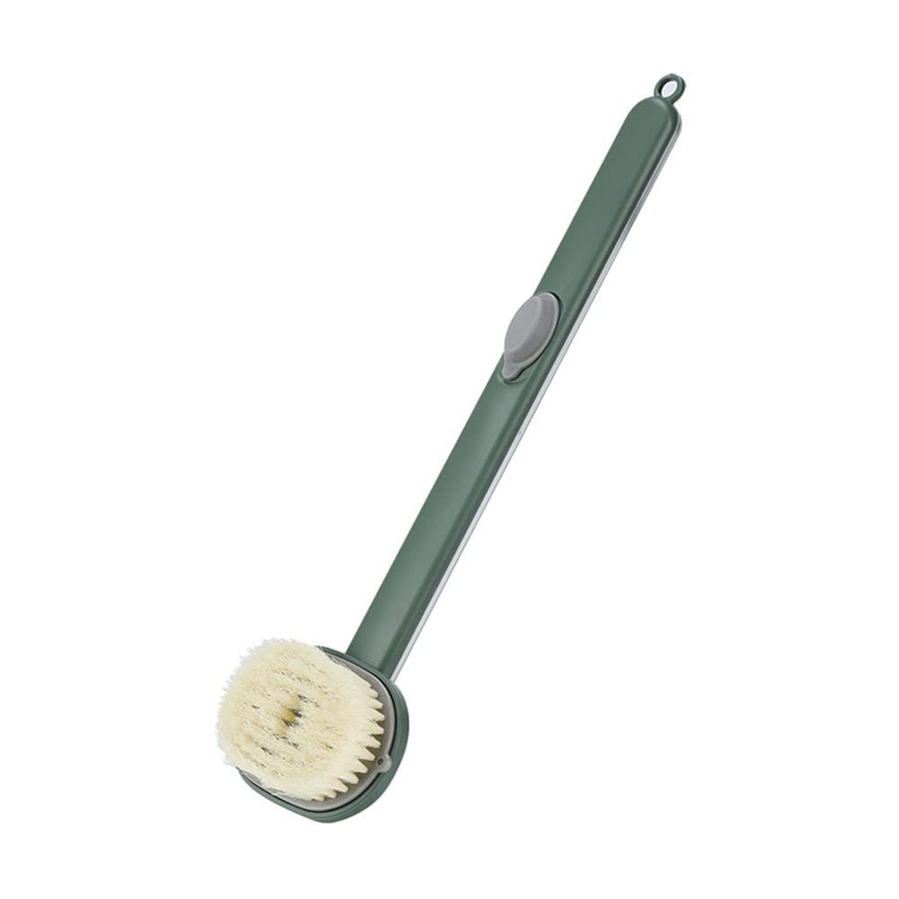 Shower Brush, Long Handle Shower Scrub Brush, Long Handle Bathroom Massage Cleaning Brush, Soap Dispenser Back Brush for Shower Brush Beauty and Personal Care Cricia