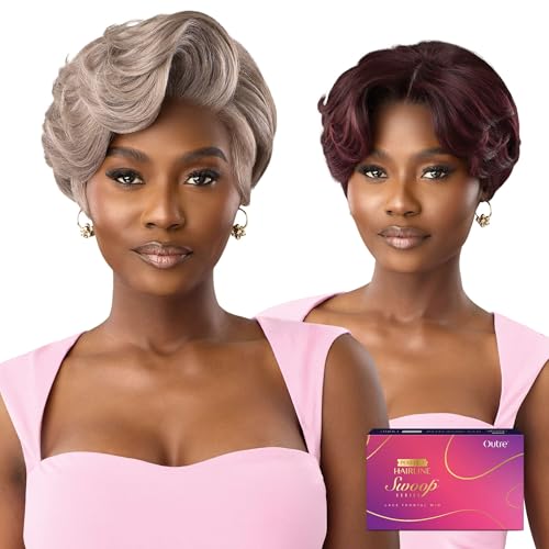 Outre Lace Front Wig - Perfect Hair Line 13X4 - Swoop Series - Swoop 15 (DR2/CINNAMON SPICE)