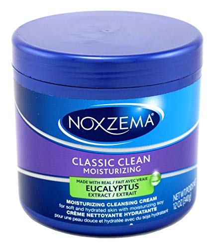 Noxzema Classic Clean Moisture Cleansing Cream 12 Ounce Jar (354ml) (2 Pack) Beauty & Personal Care Noxzema