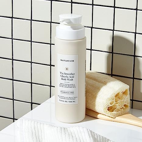 Naturium The Smoother Glycolic Acid Exfoliating Body Wash, Soft & Smoothing Cleanser, 16.9 oz (Duo 2-Pack) Beauty & Personal Care Naturium