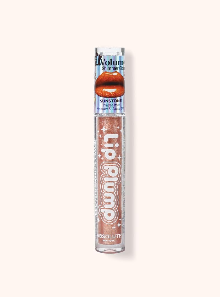 Absolute New York Lip Plump Jewel Glimmer Gloss, 0.085-Fluid Ounce, Sunstone Beauty & Personal Care Absolute New York