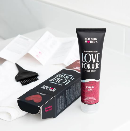 Not Your Mother's Love For Hue Semi-Permanent Hair Color Cream, Cherry Kiss, 4.5 fl oz / 133 ml Beauty & Personal Care Not Your Mother's