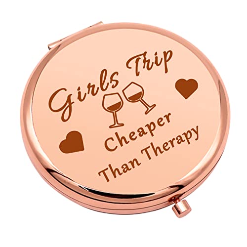 Girls Trip Gifts Weekend Gifts Trip Gift for Teens Bestie Daughter Travel Makeup Mirror for Best Friends Sister Girls Getaway Gift Friendship Compact Beauty & Personal Care Mwphuy