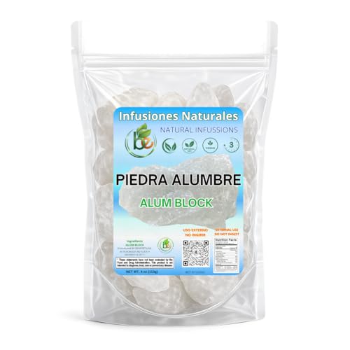 Alum Stone (Piedra de Alumbre) - 4 oz - Multi-Purpose Crystal for Skin Care and Healing - Natural Deodorant & Antiperspirant - Shaving Stone: Beauty and Personal Care B-Experts
