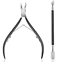 Ejiubas Cuticle Trimmer with Cuticle Pusher Cuticle Nipper Professional Grade Stainless Steel Cuticle Remover Cutter Clipper Durable Pedicure Manicure Beauty & Personal Care Ejiubas
