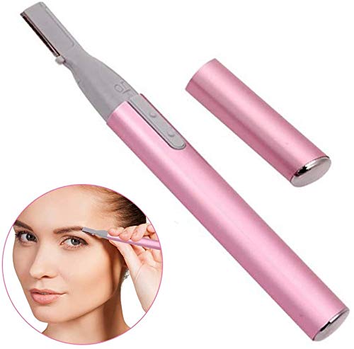 Electric Eyebrow Shaver, Gentle Precision Facial Hair Removal Portable Women Trimmer Travel Friendly Multi Purpose Grooming Tool Includes Cleaning Beauty and Personal Care Yosoo