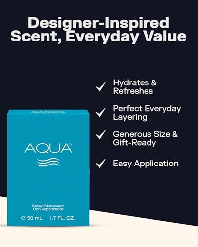 PB ParfumsBelcam Aqua Eau de Toilette Spray, Our Version of a Designer EDT, 50ml. Beauty & Personal Care PB ParfumsBelcam