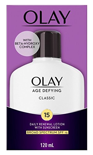Olay Age Defying Protective Renewal Lotion, with Sunscreen, Classic 4 oz (Pack of 3) Beauty & Personal Care Olay