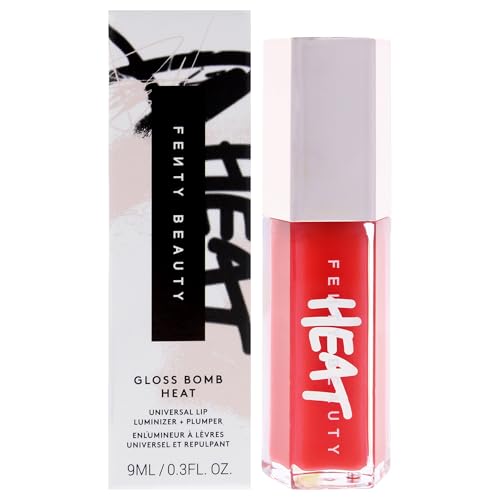 Gloss Bomb Heat Universal Lip Luminizer Plus Plumper - 01 Hot Cherry by Fenty Beauty for Women - 0.3 oz Lip Gloss Beauty & Personal Care FENTY BEAUTY