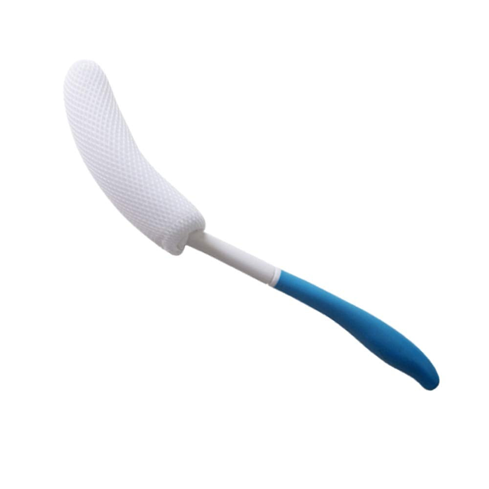 MagiDeal Vinyl Quote Me Long Anti-Slip Curve Handled Bath Body Brush, Easy Reach for Seniors, Suitable for Elderly/Pregnant Aid Bathing & Shower Beauty and Personal Care VANSUN