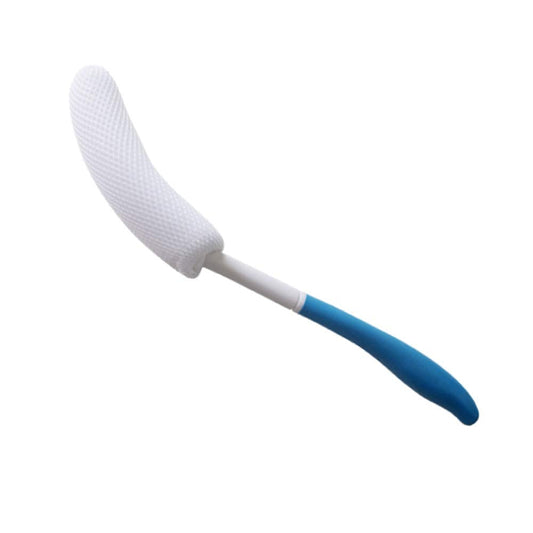 MagiDeal Vinyl Quote Me Long Anti-Slip Curve Handled Bath Body Brush, Easy Reach for Seniors, Suitable for Elderly/Pregnant Aid Bathing & Shower Beauty and Personal Care VANSUN