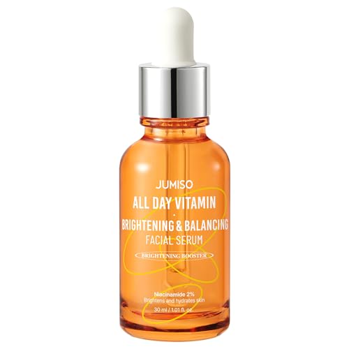 JUMISO All Day Vitamin Serum, Brightening & Balancing Facial Serum, Gift, Vitamin C, A, B, D, E , Serum with Vitamin, Korean Skincare, Skin Beauty & Personal Care JUMISO