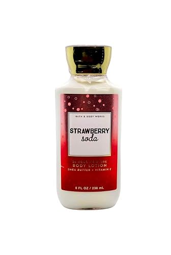 Bath and Body Works Strawberry Soda Super Smooth Body Lotion 8 fl oz / 236 mL Beauty & Personal Care Bath & Body Works