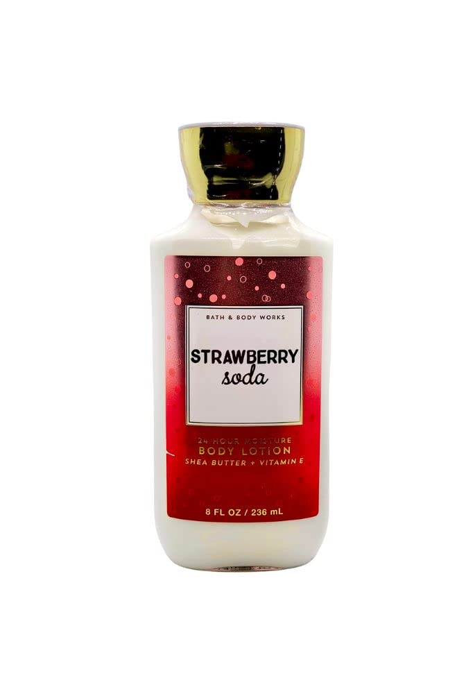 Bath and Body Works Strawberry Soda Super Smooth Body Lotion 8 fl oz / 236 mL Beauty & Personal Care Bath & Body Works