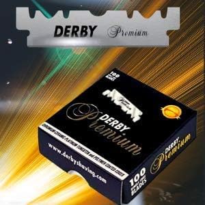 500 "Derby Premium" Single Edge Razor Blades for straight razor Beauty and Personal Care Derby