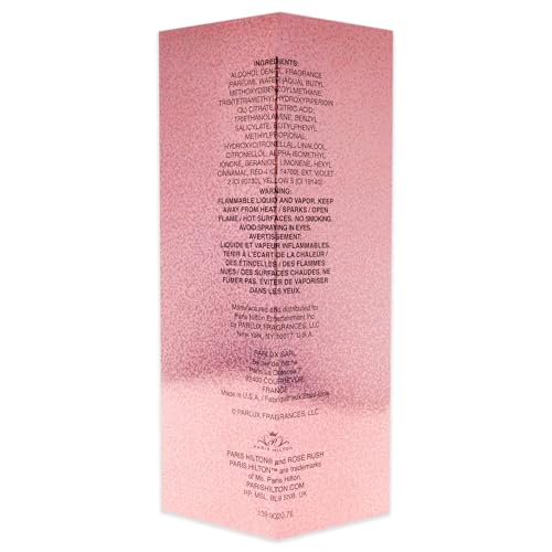 Paris Hilton Rose Rush Eau de Parfum Spray Perfume for Women | Floral and Fruity Fragrance | Notes of Papaya, Peony, Cedar, and White Musk | Feminine Beauty & Personal Care Paris Hilton