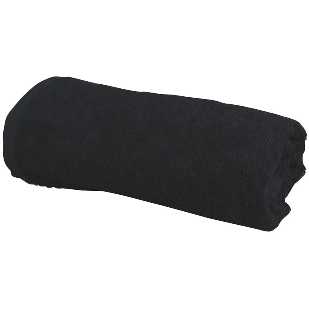 ForPro Premium Bleach Tough Salon Towels, 12ct, Black, 27" L x 16" W