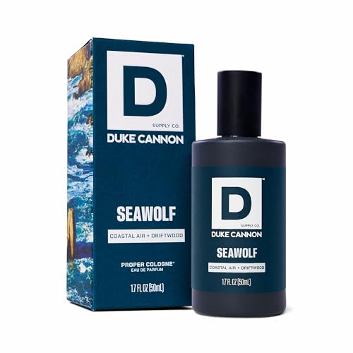 Duke Cannon Proper Cologne Seawolf | Men's Eau de Parfum | Driftwood and Coastal Air | Subtle, Fresh Long-Lasting Scent | 1.7 fl oz Beauty & Personal Care Duke Cannon Supply Co.