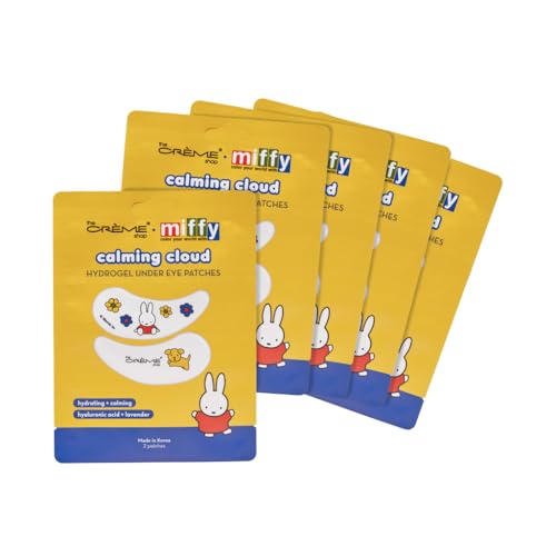 The Crème Shop x Miffy Calming Cloud Hydrogel Under Eye Patches - 5 Korean Skincare Eye Masks with Hyaluronic Acid & Lavender, for Dark Circles, Puffy Beauty & Personal Care The Crème Shop