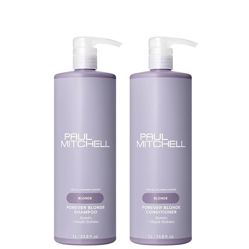 Paul Mitchell Forever Blonde Shampoo and Conditioner Set, Color Safe, Repairs Damage, Hydrates and Detangles Beauty & Personal Care Paul Mitchell