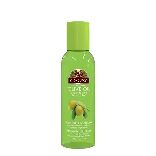 OKAY - Blended Olive Oil For Hair and Skin - For All Hair Textures & Skin Types - Conditions Hair - Moisturizes Skin - Paraben Free - 2 oz Beauty & Personal Care OKAY