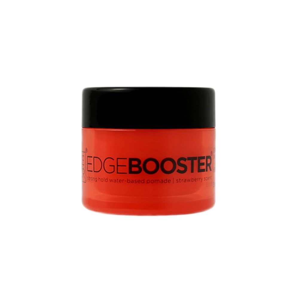 Style Factor EDGEBOOSTER Strong Hold Water-Based Pomade 0.85 Oz Mini Travel Size (0.85 Fl Oz (Pack of 1), Strawberry) Beauty & Personal Care Style Factor