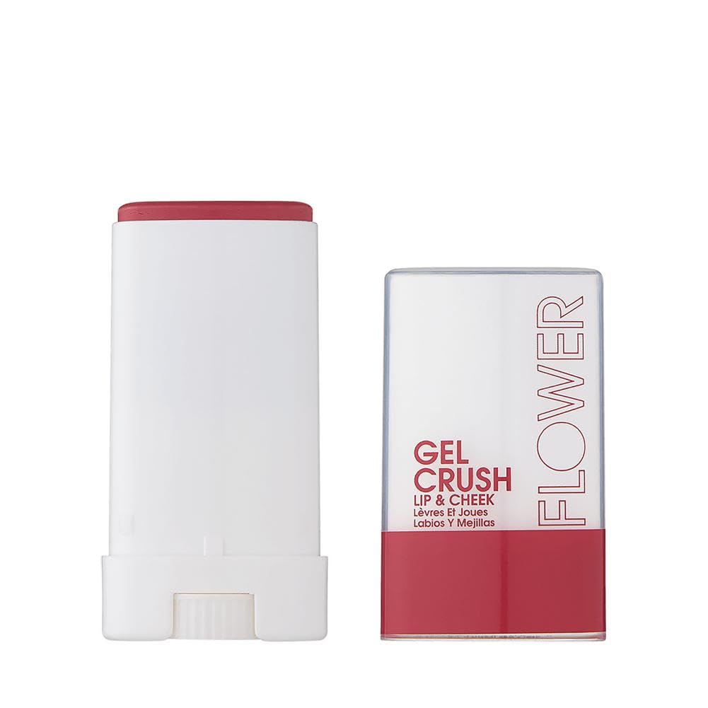 FLOWER Beauty Lip & Cheek Gel Crush | Cream Blush and Lips Tint in One Portable Multistick | Hydrating Burst of Color | (Blackberry) Beauty & Personal Care FLOWER BEAUTY