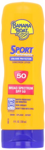 Banana Boat Sunscreen Sport Performance Broad Spectrum Sun Care Sunscreen Lotion - SPF 50, 8 Fl Oz (Pack of 2) Beauty & Personal Care Banana Boat