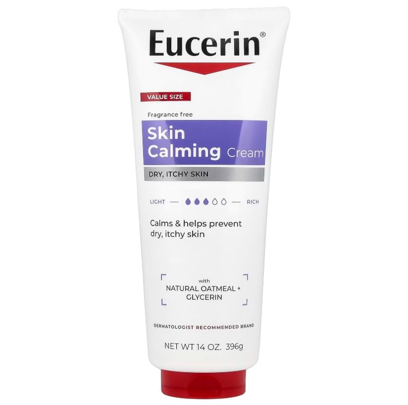 Eucerin Creme Skin Calming 14 Ounce Tube (Fragrance-Free) (414ml) (6 Pack) Beauty & Personal Care Eucerin