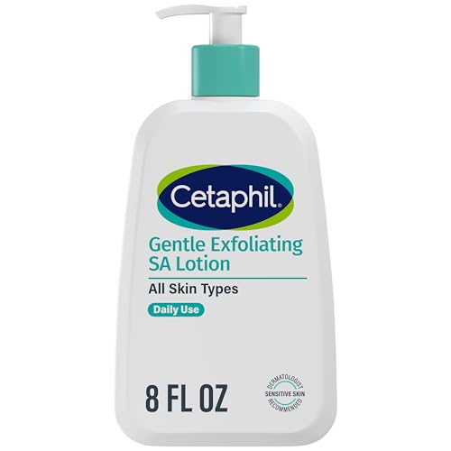 Cetaphil Gentle Exfoliating SA Face Lotion, Lightweight Moisturizer for All Skin Types, 8 Oz Pump Bottle, Salicylic Acid, Mandelic Acid Beauty & Personal Care Cetaphil
