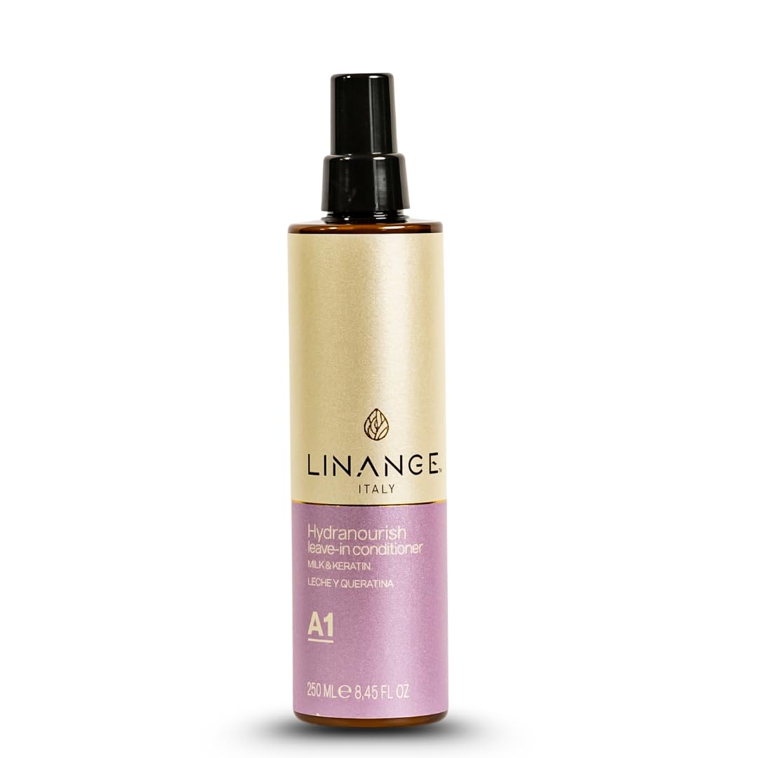 Linange Milk & Keratin Set: 33.8 Oz Shampoo, 33.8 Oz Mask, 8.45 Oz Leave-in Conditioner Spray (Free Starry Sexy Kiss Lip Plumping) Beauty & Personal Care LINANGE