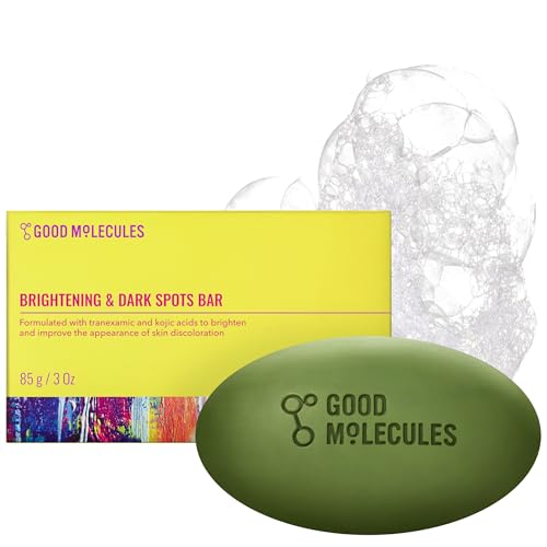 Good Molecules Brightening & Dark Spots Bar - Soap Free Face and Body Bar - Tranexamic, Kojic Acids and Niacinamide to Target Dark Spots - Skin Care Beauty and Personal Care Good Molecules Default Title