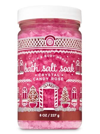 Bath and Body Works - Crystal Candy Rose - 2019 2 pc Gift Set - Bath Salt Soak and Bubble Bath Beauty and Personal Care Bath & Body Works
