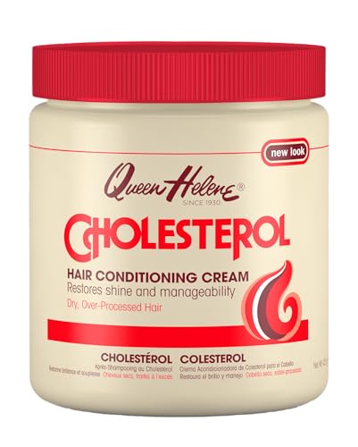 Queen Helene Cholesterol Hair Conditioning Cream - Deep Repair Treatment for Dry, Damaged & Chemically Treated Hair | Moisture-Restoring Mask | 15 oz Beauty & Personal Care Queen Helene
