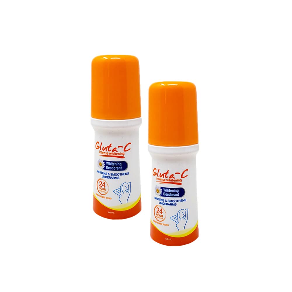 2 PK Gluta-C Intense Whitening Underarm & Bikini Deodorant 40ML 2 pack Beauty and Personal Care Gluta-C