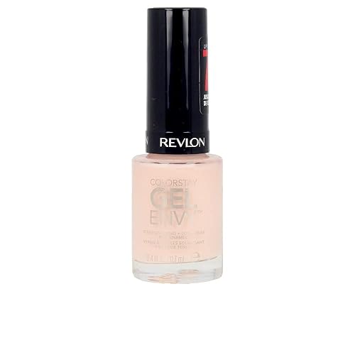 Revlon ColorStay Gel Envy Longwear Nail Polish, with Built-in Base Coat & Glossy Shine Finish, in Pink, 015 Up In Charms, 0.4 oz Beauty & Personal Care REVLON