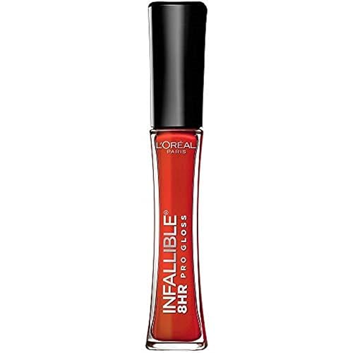 L’Oreal Paris Makeup Infallible 8 Hour Hydrating Lip Gloss, Fiery, 0.21 Fl Oz Beauty & Personal Care L'Oreal Paris