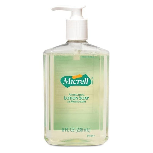 GOJO MICRELL Antibacterial Lotion Soap, Light Citrus Scent, 8 fl oz Pump Bottle (Pack of 12) - 9752-12 Beauty & Personal Care GOJO
