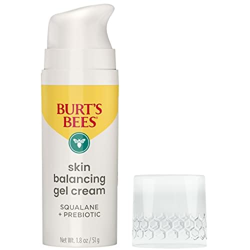 Burt's Bees Clear and Balanced Skin Balancing Gel Cream With Squalane and Prebiotic, Gel Moisturizer for Breakout-Prone Skin, 99 Percent Natural Beauty & Personal Care Burt's Bees