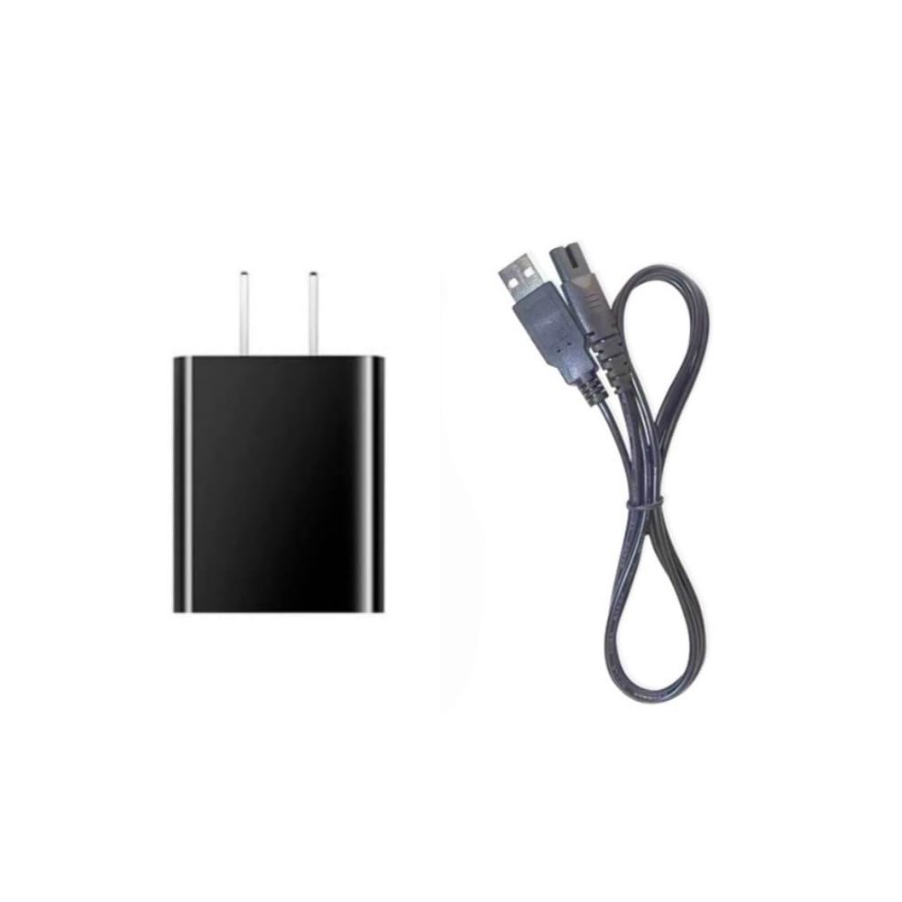 Onerbl 2-Prong 5V AC/DC Adapter Compatible with JinDing RQ5588 RQ5587 RQ5599 Bald Head Hair Shaver Pro Remover Shavers Razor Smooth Skull Cord Beauty and Personal Care onerbl