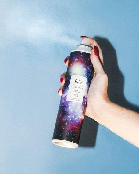 R+Co Outer Space Flexible Hairspray (9.5 Oz) + Chainmail Heat Protection Spray For Hair Travel Size (.5 Oz) | Vegan + Cruelty-Free | Set of 2 Beauty & Personal Care R+Co