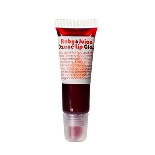 LIVING LIBATIONS - Organic Ruby Juice Ozonated Lip Gloss | Natural, Wildcrafted Clean Beauty (.34 fl oz | 10 ml) Beauty & Personal Care LIVING LIBATIONS
