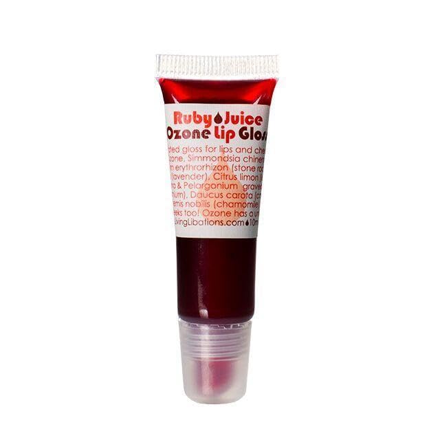 LIVING LIBATIONS - Organic Ruby Juice Ozonated Lip Gloss | Natural, Wildcrafted Clean Beauty (.34 fl oz | 10 ml) Beauty & Personal Care LIVING LIBATIONS